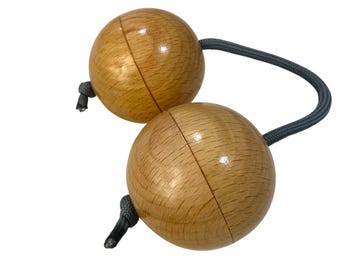Music Frog Co™ RhythmSphere Asalato – Natural Wooden Hand Percussion Instrument