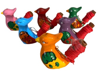 Clay Bird Water Whistle: Wind Instrument