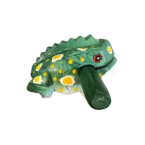 2&quot; Small Pastel Green Frog Musical  Percussion Instrument