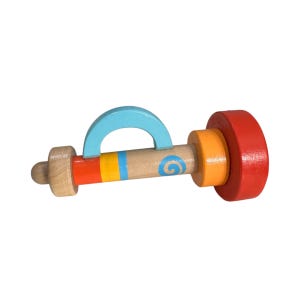 Wooden Tower Flute – Colorful Musical Toy image 1