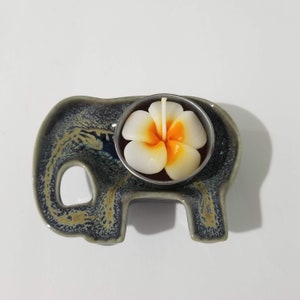 Ceramic Elephants Tray Candle holder