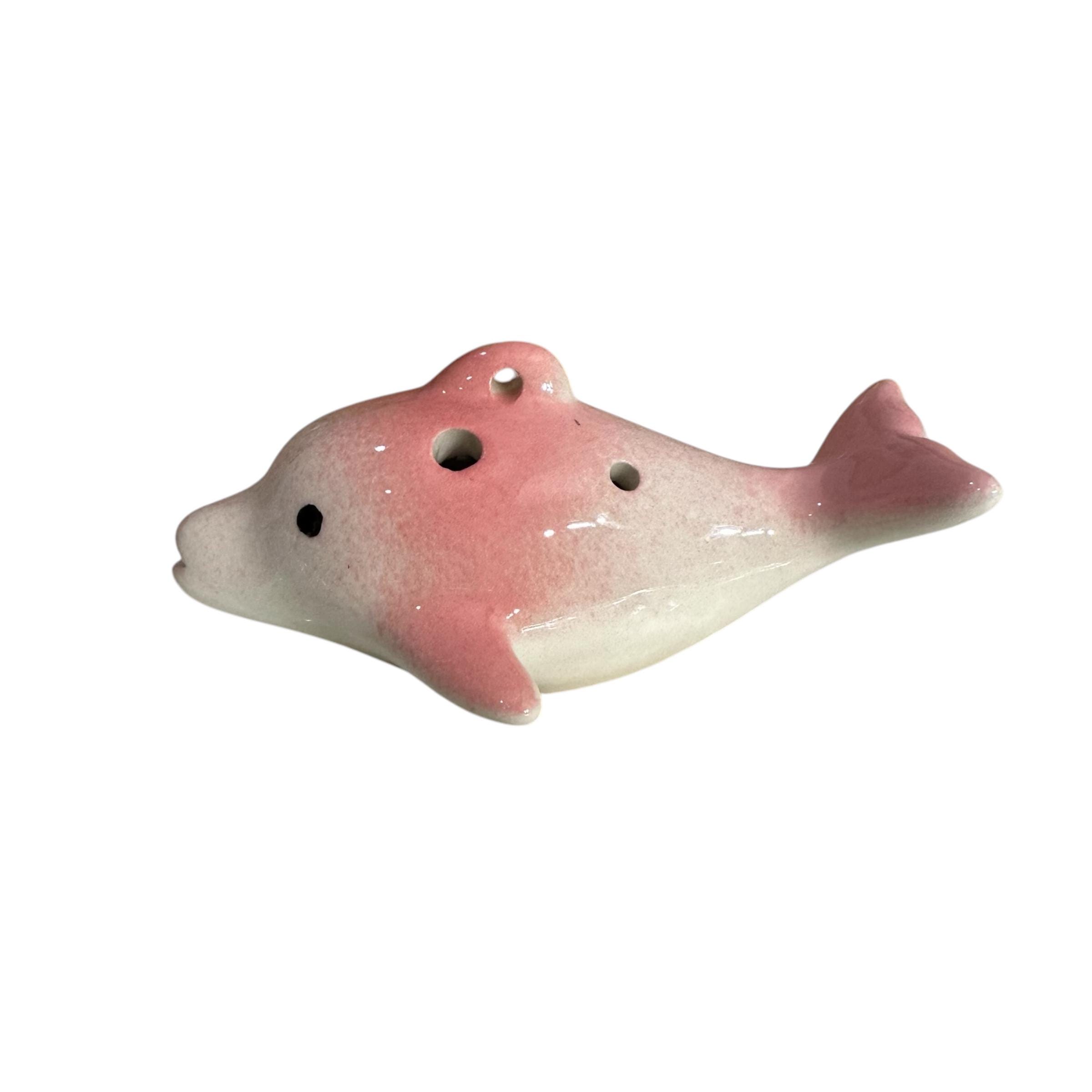 Playful Pink Dolphin Ocarina - Etsy