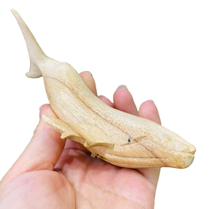 Wooden humpback whale whistle noise maker