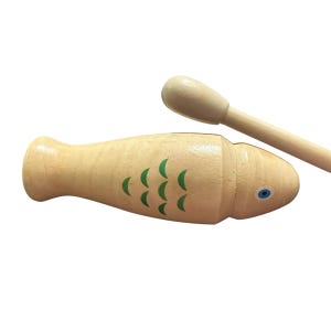 White Fish Percussion Temple Block Musical Instrument