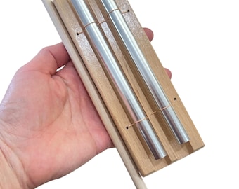 Wooden Chime - Handmade 2-Tone Musical Instrument - Sound Healing Meditation Tool