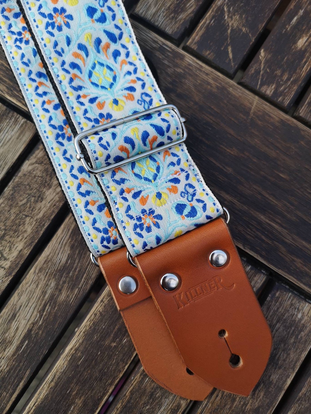 Snow Lantern Leather Guitar Strap - Etsy