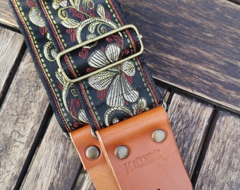 Western Frontier Leather Guitar Strap