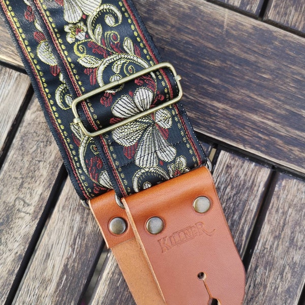 Western Frontier Leather Guitar Strap