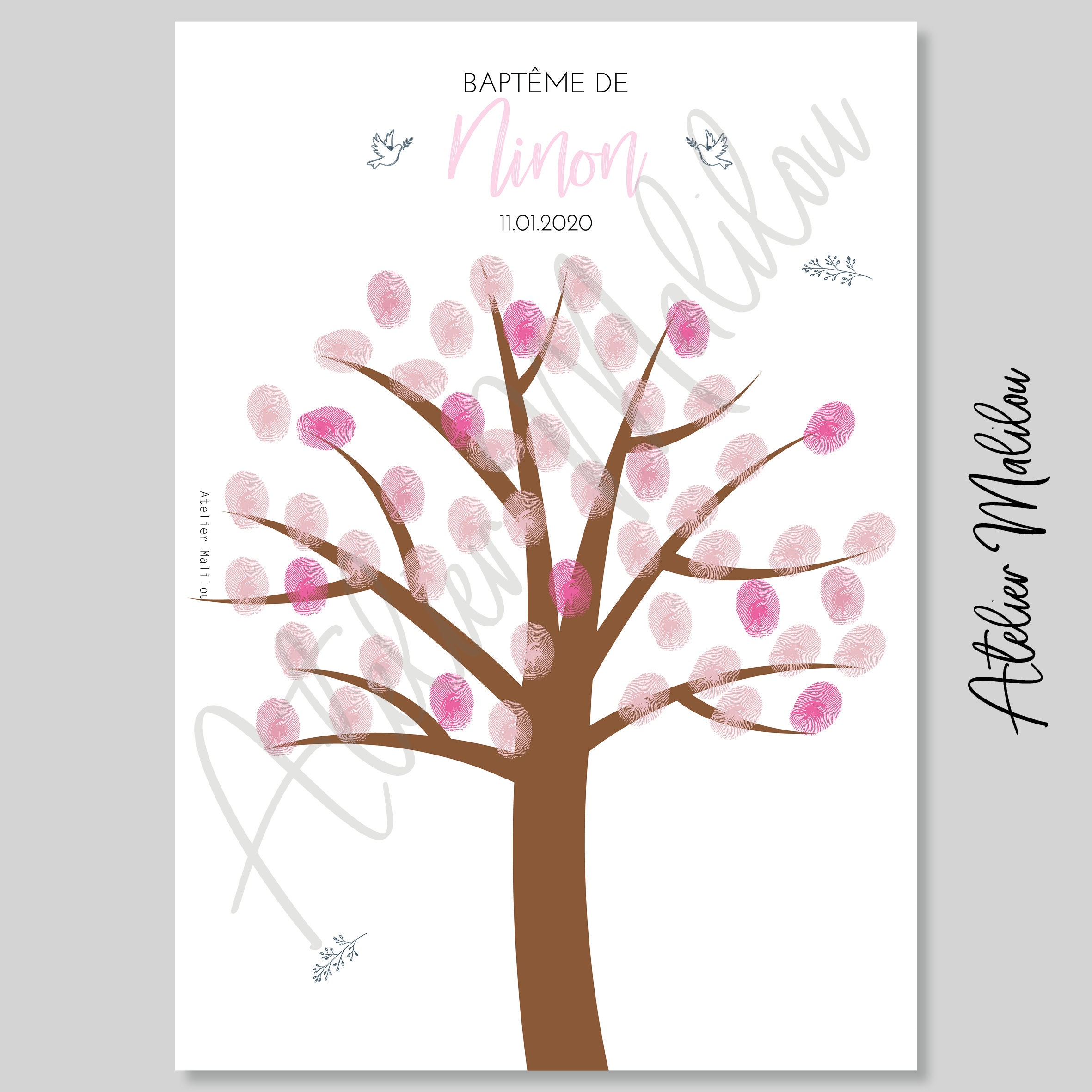 Arbre à Empreinte Baptême