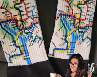 DC Metro Map socks