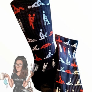 Sexy Time sock digital file for sublimation socks (instant digital download, no socks will be shipped) Great for Silky Socks Athletic