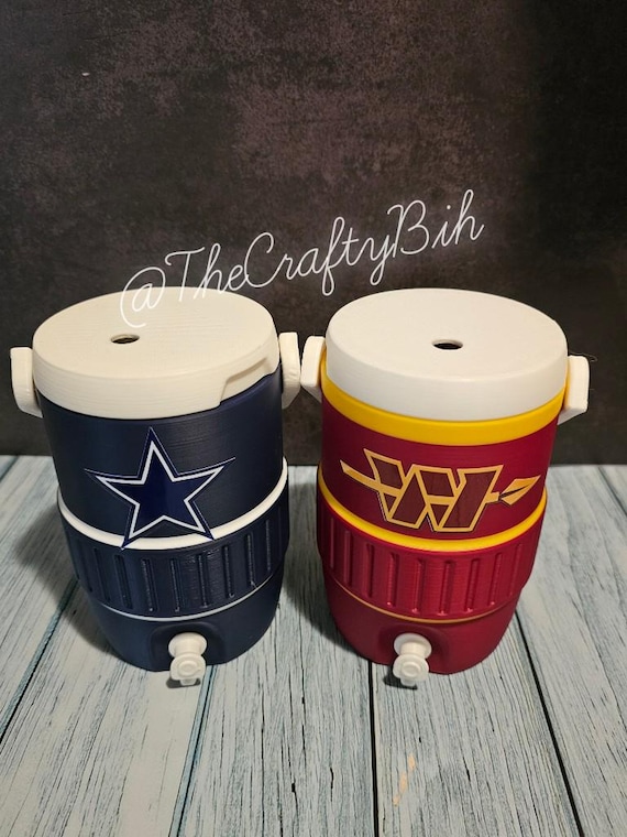 3D Printed 12 oz CAN HOLDER, Football Inspired Soda Can Holder, Tailgate Party Drink Holder, Sports Fan Gift (not a drinking cup) Novelty