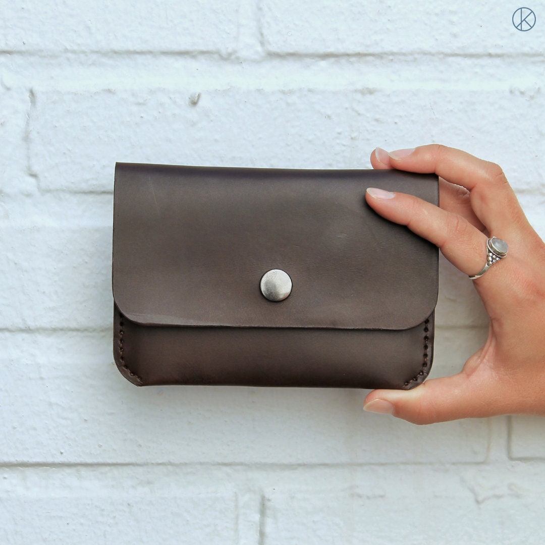 Leather Document Holder Porte Documents Cuir Brown 