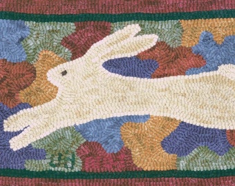 Jigsaw Rabbit - Rug Hooking Patroon