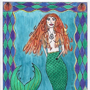 The Sea&#39;s Siren Song - Rug Hooking Pattern
