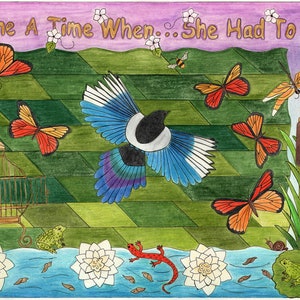 She Had To Fly - Rug Hooking Pattern