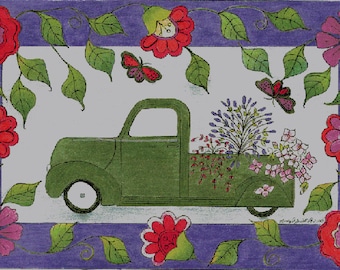 Vintage Flower Power - Rug Hooking Pattern