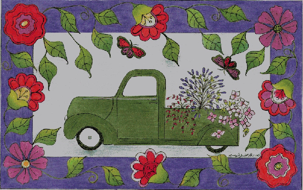 Vintage Flower Power - Rug Hooking Pattern - Etsy