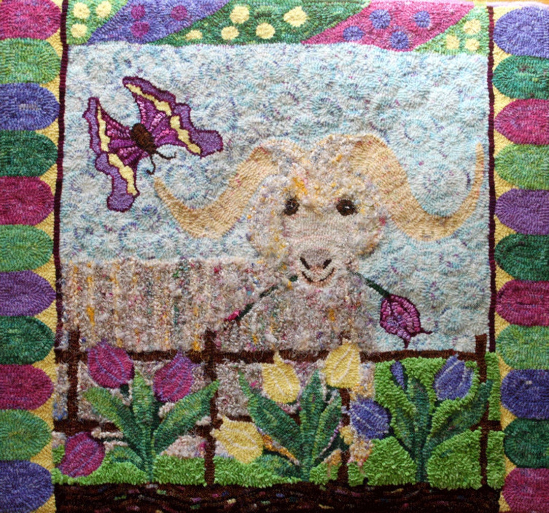 Spring Hooked Rugs Spring Mischief - Rug Hooking Pattern - Etsy