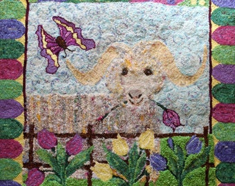 Spring Mischief - Rug Hooking Patroon