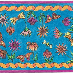 Butterfly Heaven - Rug Hooking Pattern