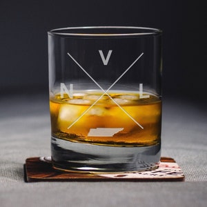 Nashville Rocks Glass - Nashville Whiskey Glass - Nashville Glass - NVL Glass - Nashville