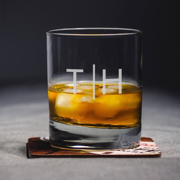 Custom Rocks Glass | Whiskey Glass - Rocks Glass - Scotch Glass - Low Ball Glass - Old Fashioned Bourbon Glass - Christmas Gift for Men