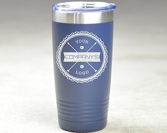 Custom Logo Tumblers. Custom Business Logo 20 oz Stainless Steel Insulated Tumblers. Business Gifts. Client Gift. Customer Gift. Employee