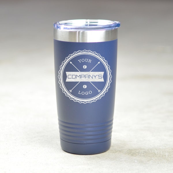 Custom Logo Tumblers. Custom Business Logo 20 oz Stainless Steel Insulated Tumblers. Business Gifts. Client Gift. Customer Gift. Employee