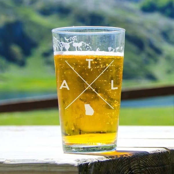 Engraved Beer Glass Etsy