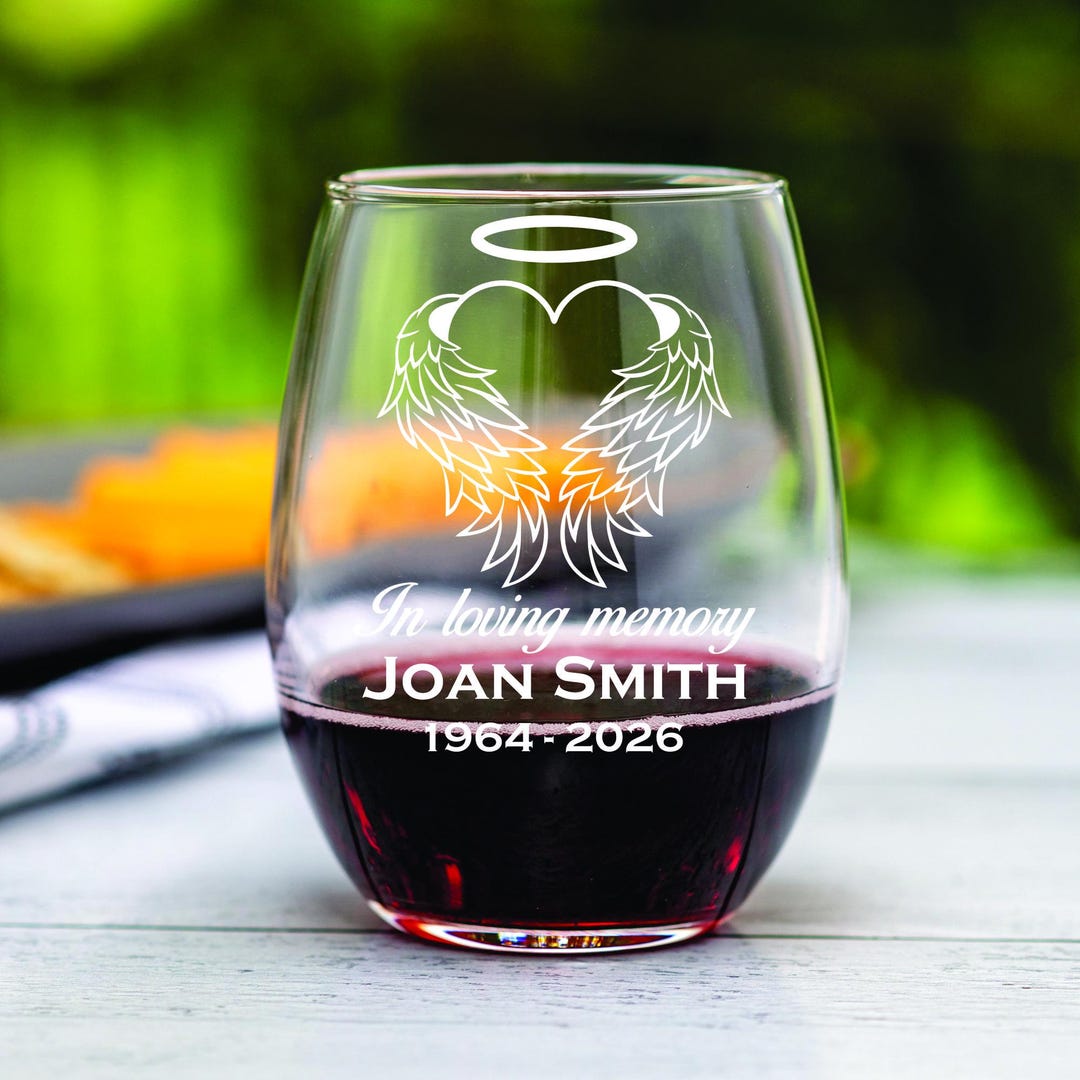 Memory Toast Custom “in Memory Of” Glass. Memorial Glass. Celebrate, Toast, Honor ...