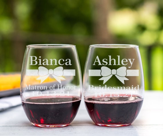 Etsy bridesmaid glasses deals