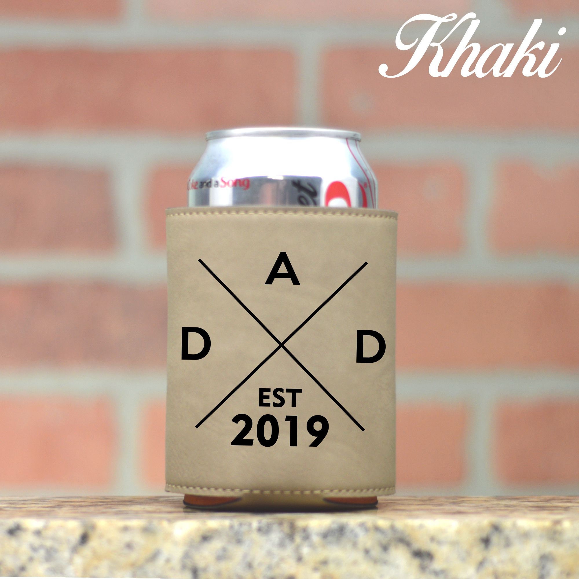 DAD estableció el enfriador de latas de cuero. Año - Etsy