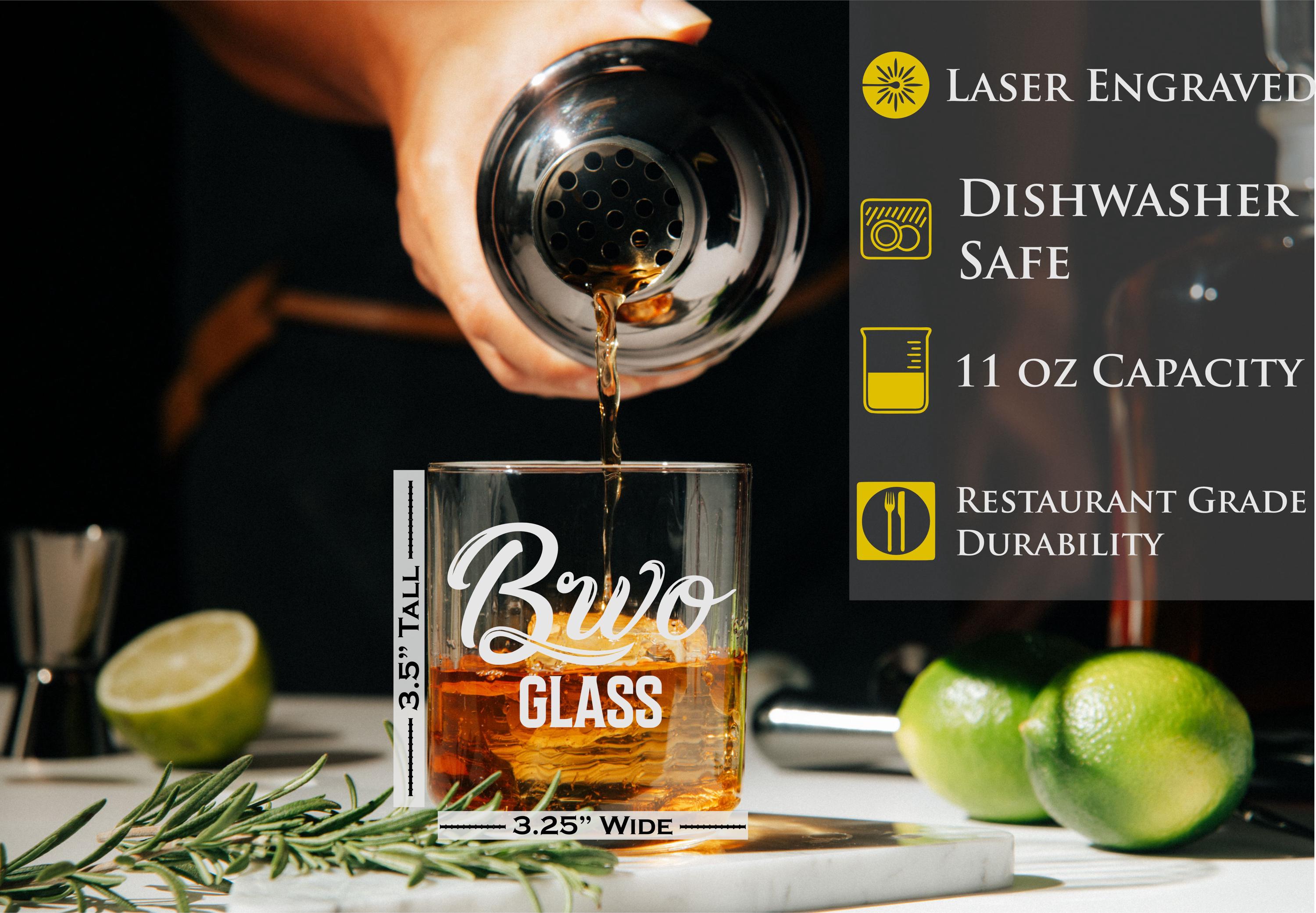 Custom Logo Rocks Glass. Business Whiskey or Scotch Glasses Business ...