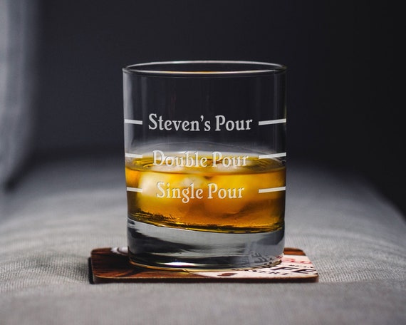 Personalized Whiskey Glass Gift Set with 2 Rocks Glasses Quotes and Sayings  - Teals Prairie & Co.®