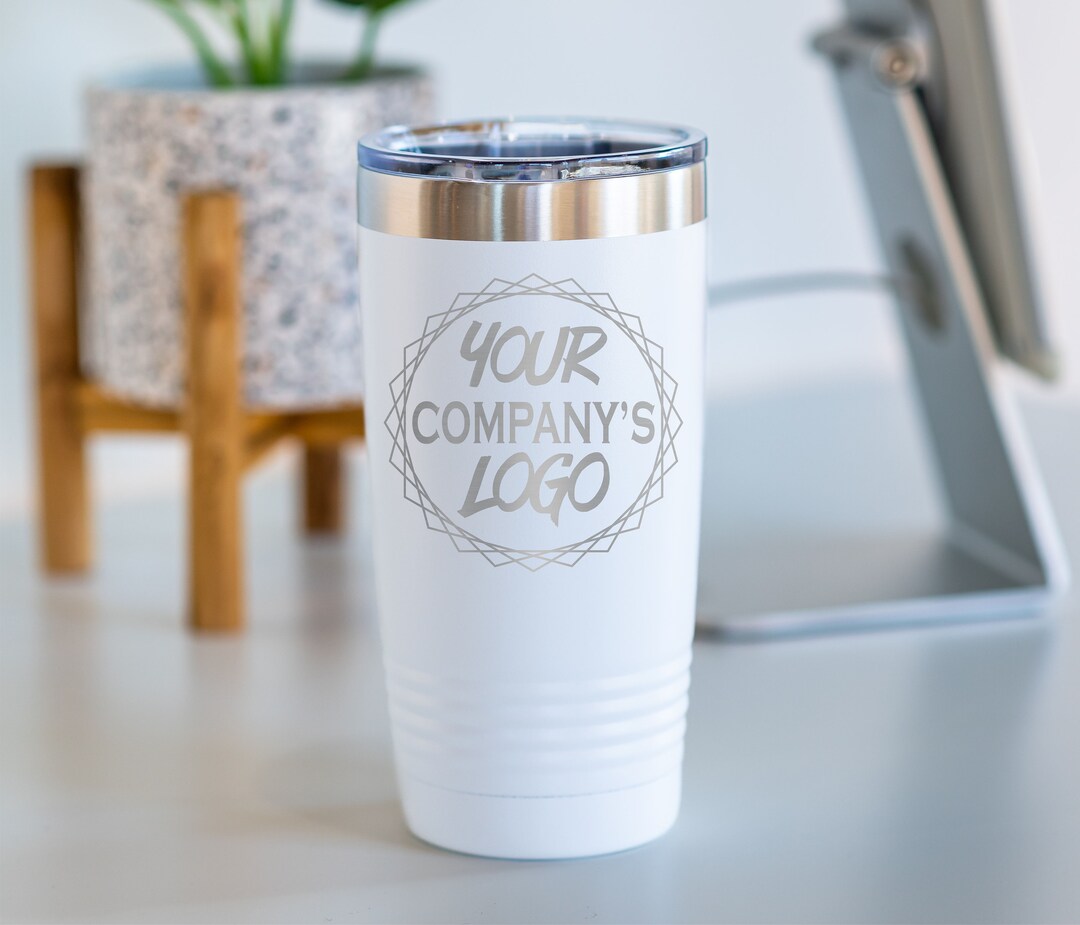 Customer Gift Logo Tumblers. Company Logo 20 Oz Stainless Steel