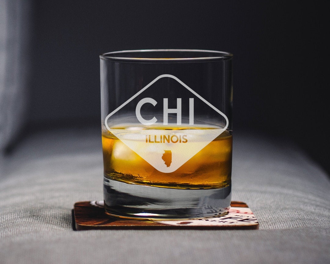Chicago Rocks Glass | Chicago Whiskey Glass - Chicago Glass - CHI Glass ...