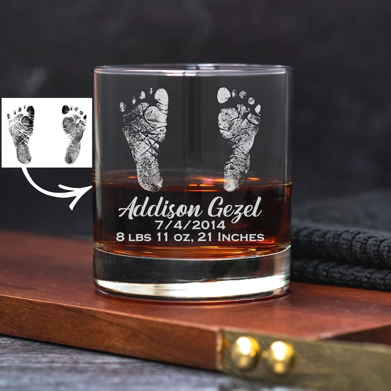 Whiskey Glass Footprints - Etsy