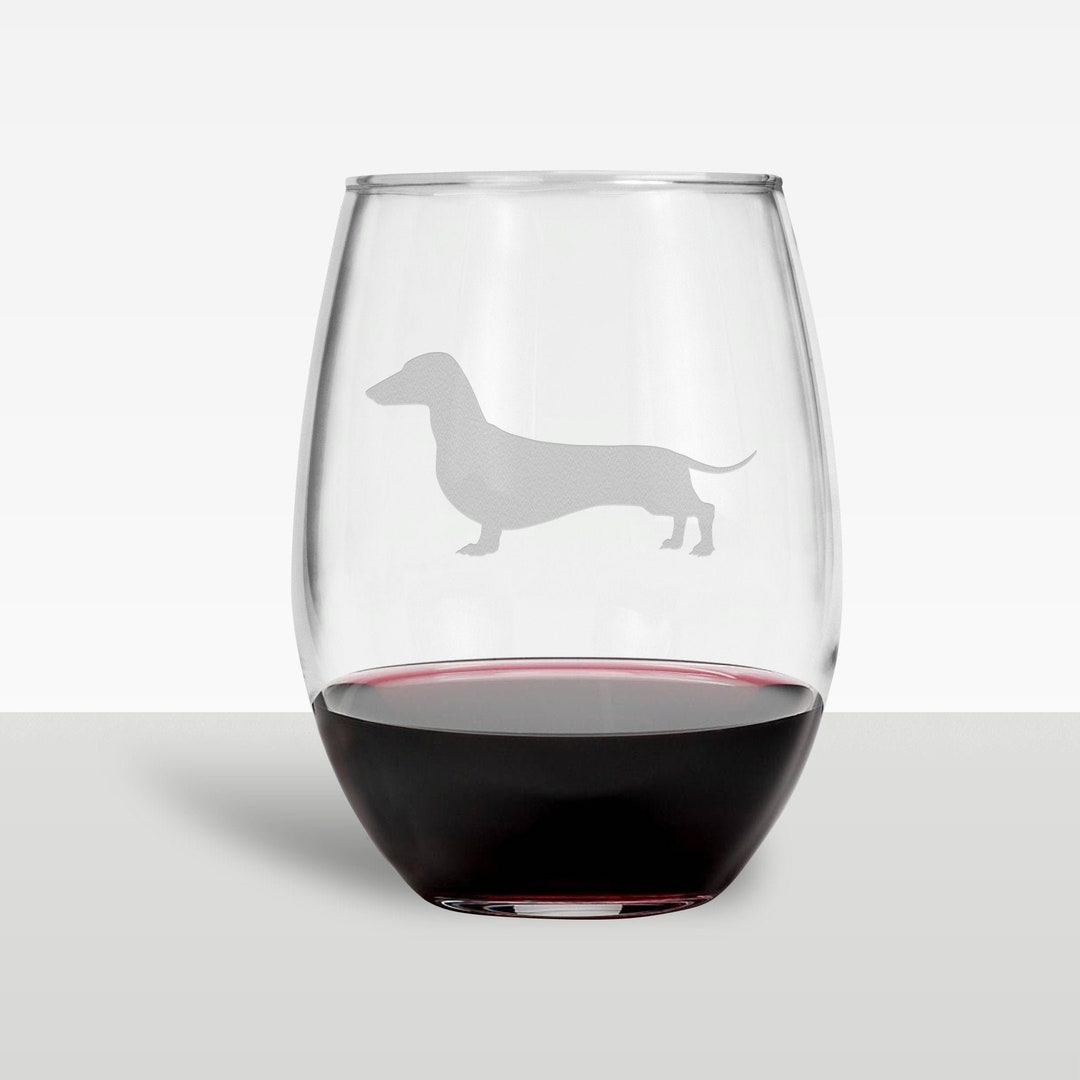 Dachshund Dachshund Wine Glass Dog Wine Glass Funny Wine Glass Wine
