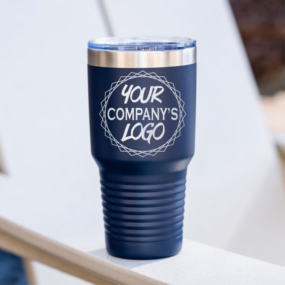 Customer Gift Logo Tumblers. Company Logo 30 Oz Stainless Steel Insulated  Tumblers. Business Gifts Client Gift Custom Logo Tumbler Employee 