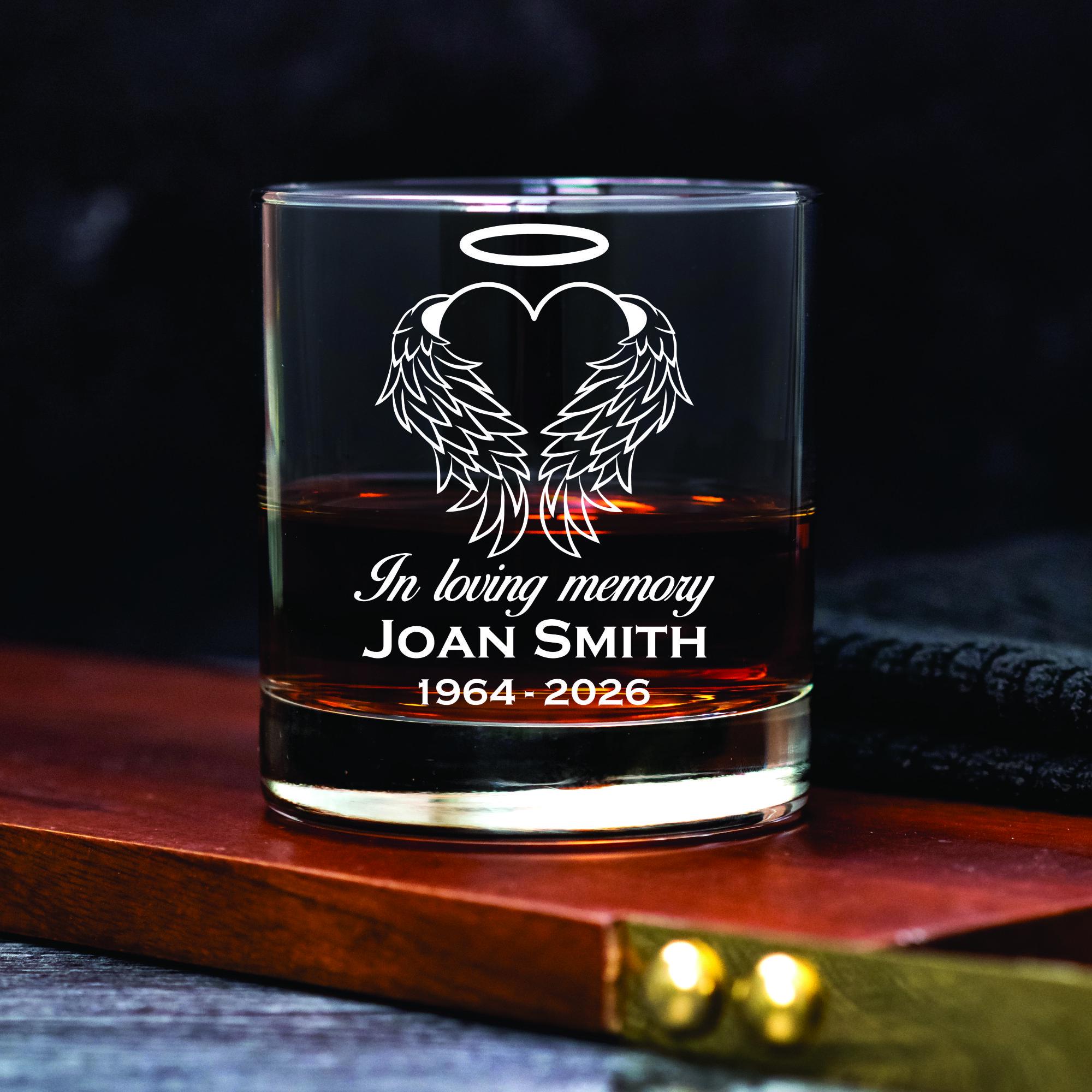 Memory Toast Custom “in Memory Of” Glass. Memorial Glass Celebrate, Toast, Honor ...