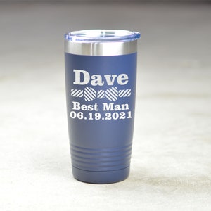 Groomsmen Gift Tumbler. Custom Groomsman Gift Custom Groomsman Set Best Man Proposal Tumbler Will You Be My Best Man Groomsman Wedding Party