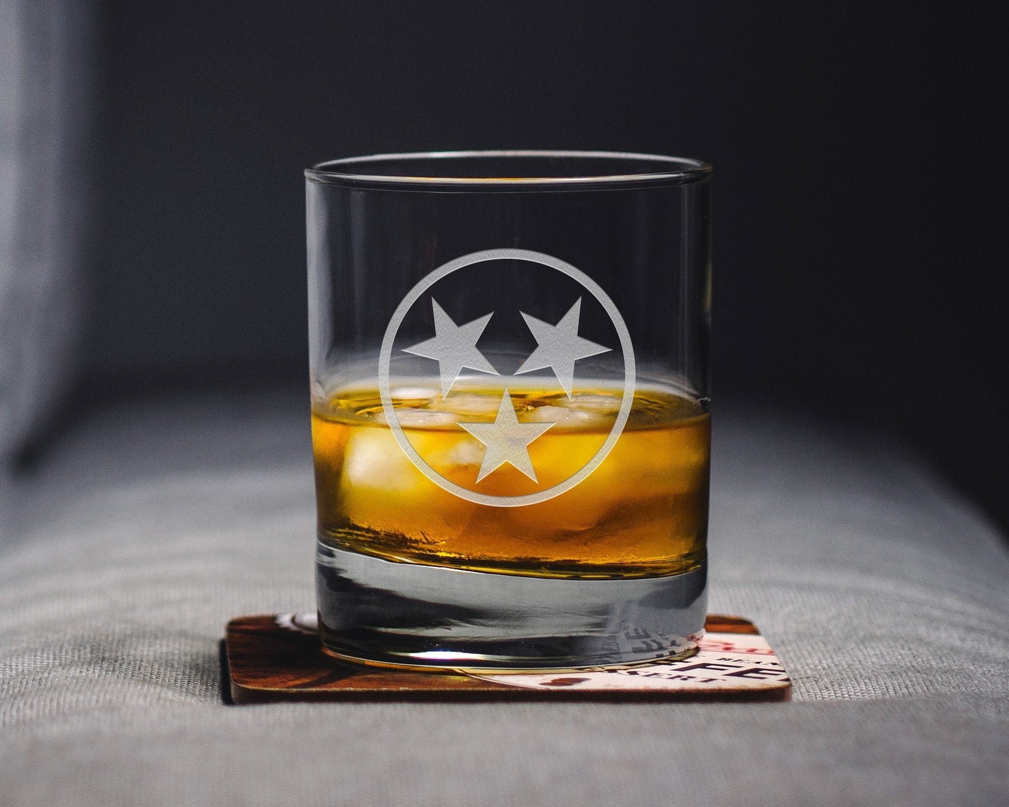Insulated Clear Whiskey Glass Set - Turbo Theme Tennessee