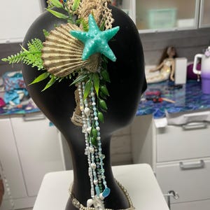 shell and starfish crown