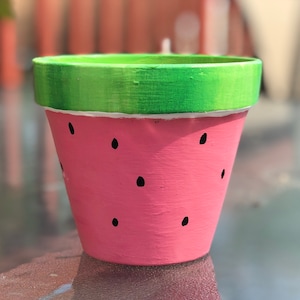 Painted Flower Pot