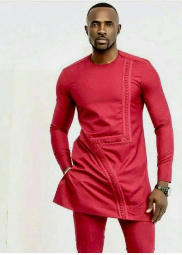 Red African Suit/special Suit Dress/fashionable African Etsy