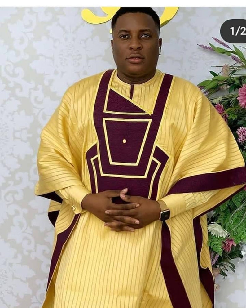 Mens Agbada African Clothing for men/African groom wedding
