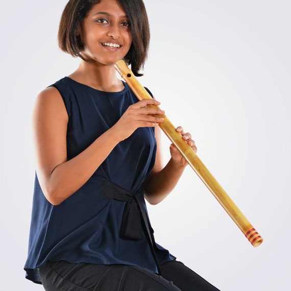 Bamboo Overtone Flute Handcrafted Bansuri Primal Wind Instrument