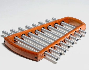 TUBULON 3/4" 8 Bar - Nadi Tarang | Handmade Versatile Sound Source | Beginner-Friendly | Pentatonic | Aluminium & Handcrafted Wood