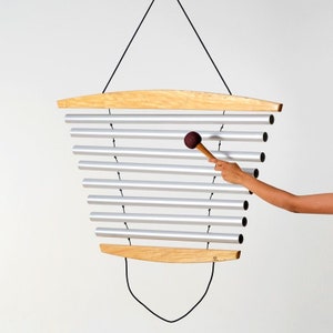 Wing Chime Circle - 8 Bar, 1 1/2&quot; | Harmonic Melodies for Home and Garden